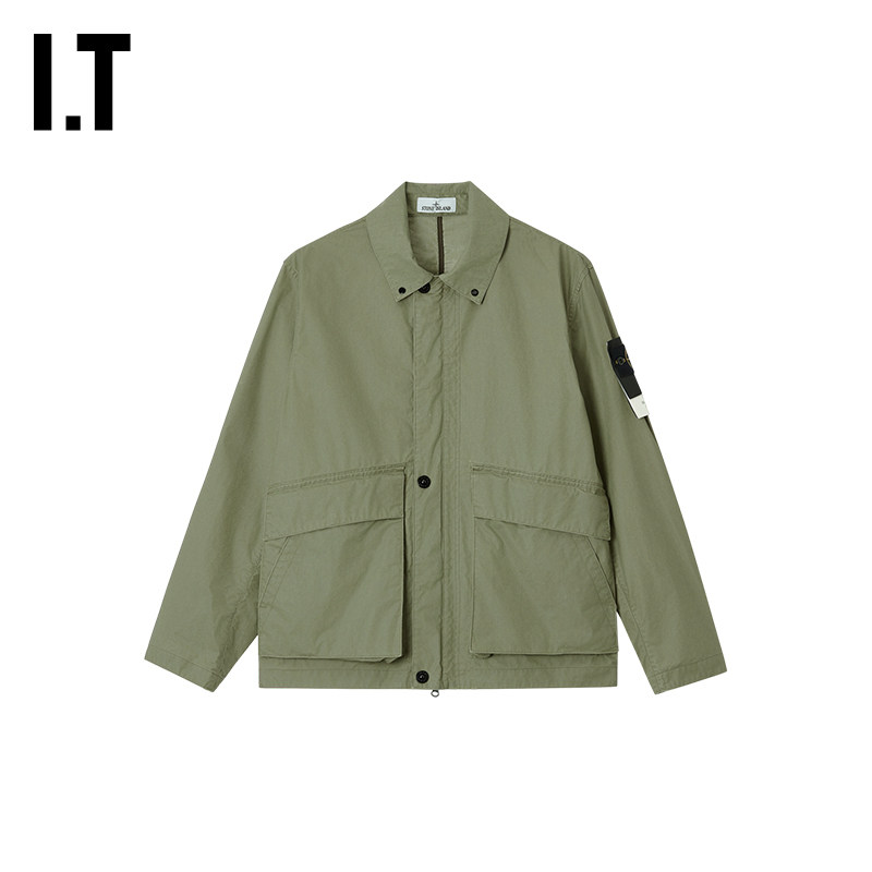 IT STONE ISLAND男装翻领夹克新款酷感有型工装风外套054029MQ