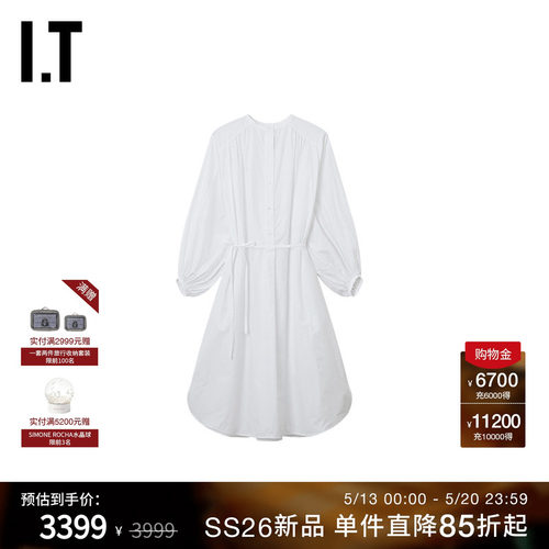 ITLouLouStudio灯笼袖连衣裙