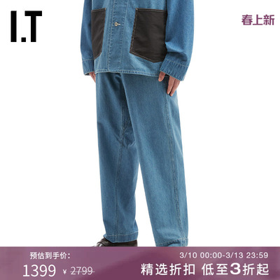ITnanamica牛仔长裤复古日潮