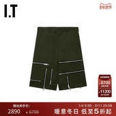 拉链装 CDG des HOMME 饰工装 COMME 中裤 短裤 GARCONS PLUS男装