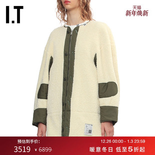 毛绒拉链夹克新款 Yasuhiro女装 仿羊羔绒长外套5BL741XP Mihara