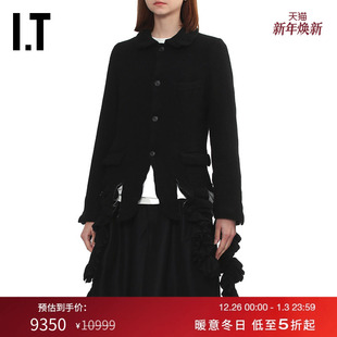 des GARCONS HOMME 不规则毛呢西装 COMME BLACK情侣款 夹克 CDG