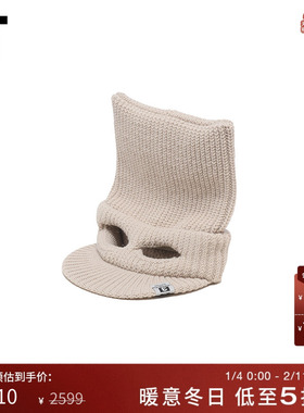 IT Mihara Yasuhiro女款平檐针织帽新款个性趣味冷帽毛线帽4002BE