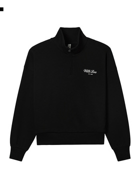 IT WITTH LOVE女装立领半拉链卫衣新款青春活力套头上衣G3009XWP