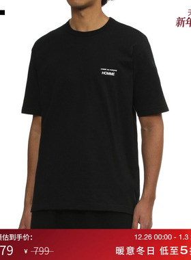 IT CDG COMME des GARCONS HOMME男装多色短袖T恤宽松纯色半袖