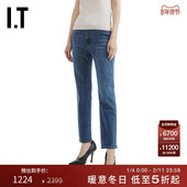 WIP296XP bone女装 rag 简约时尚 新款 仔裤 牛仔长裤 合身铅笔裤