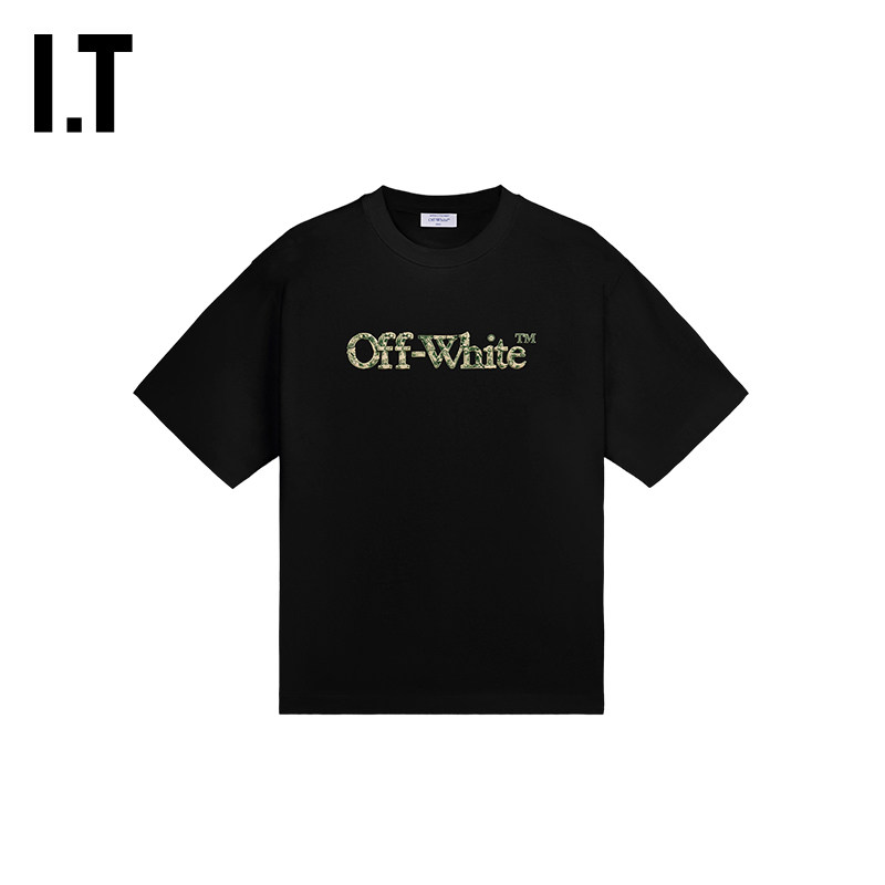 OFF-WHITE™情侣装新款宽松短袖T恤时尚街潮双箭头图案装饰半袖