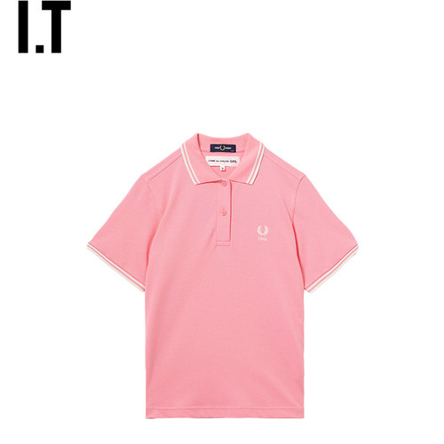 IT CDG COMME des GARCONS GIRL女装短袖polo衫新款清爽活力上衣