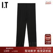 HELMUT 摩登时髦拼接西裤 LANG女装 裤 新款 合身西装 长裤 1H0206XM