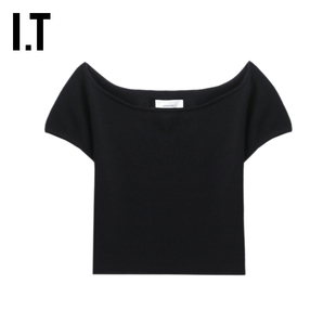 IT LouLou Studio女装露脐短袖T恤新款时尚辣妹修身短上衣OLBCKXP