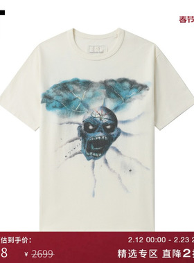 IT ERL男装宽松圆领短袖T恤新款潮流暗黑图案印花半袖10T011MO