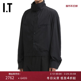 IT JACQUEMUS男装立领夹克新款帅气有型直排扣纯色外套135645MP