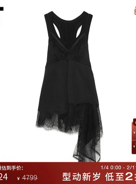 IT GOEN.J女装工字背心新品时尚别致蕾丝吊带假两件叠层3SST12XK