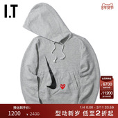 CDG PLAY COMME des GARÇONS川久保玲女连帽卫衣爱心刺绣印花