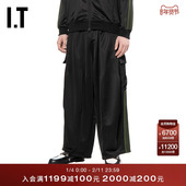 复古日潮条纹边饰休闲裤 EXTRPTMQ 长裤 新款 NEEDLES男装 阔腿裤