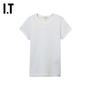 IT rag & bone女装合身短袖T恤新款舒适休闲纯色圆领内搭W232CHXQ