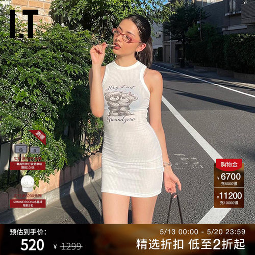 ITGROUNDZERO修身无袖连衣裙