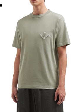 IT MARKAWARE男装多色短袖T恤新款休闲趣味笑脸装饰半袖0CS01BMQ