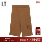 OFF WHITE™女装 针织短裤 修身 刺绣