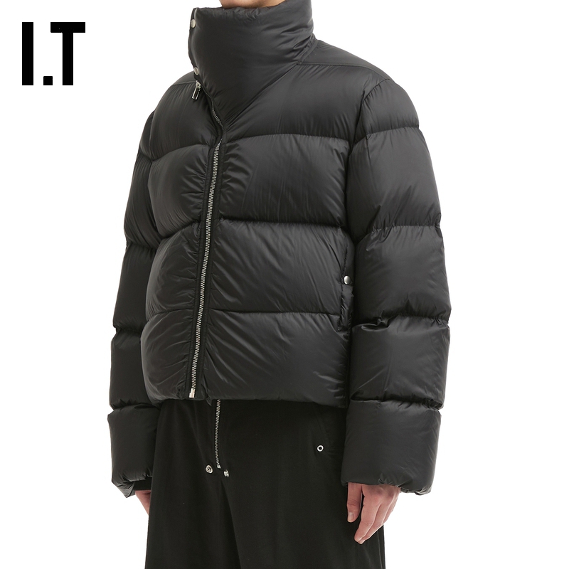 ITRickOwens立领斜拉链羽绒服