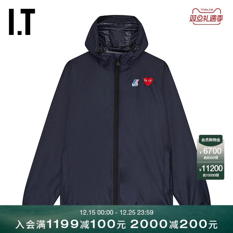 川久保玲情侣款连帽夹克拉链外套