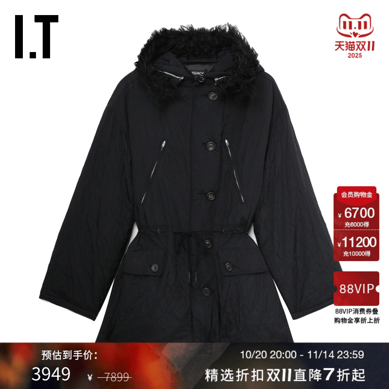 ITOURLEGACY中长款连帽大衣