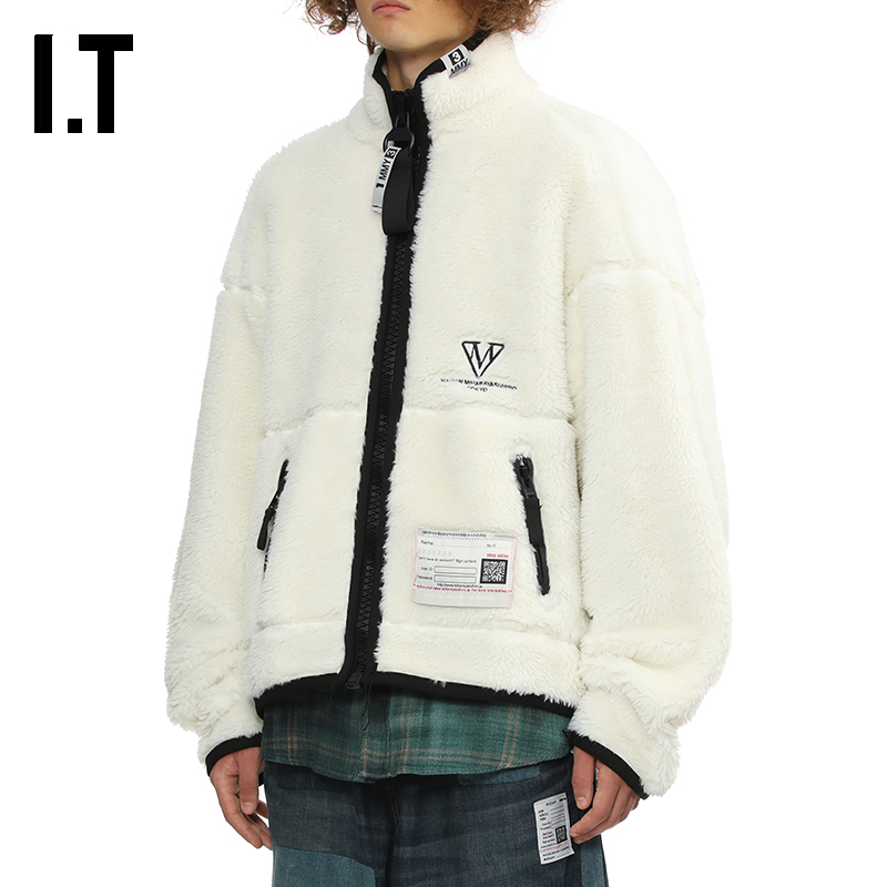 ITMiharaYasuhiro毛绒拉链夹克