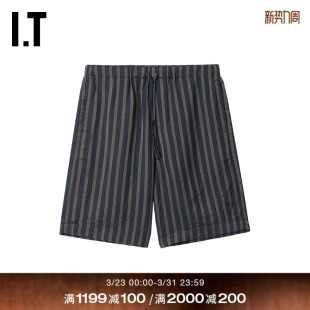 NOTEN男装 条纹短裤 新款 直筒裤 VAN 简约随性休闲裤 209316 DRIES