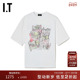复古潮酷做旧漫画logo印花736UWH T恤新款 We11Done女装 廓形短袖