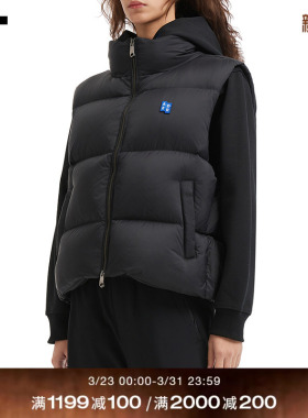 IT ADER error女装立领拉链羽绒马甲新款绗缝羽绒背心0401BKXP