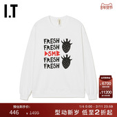 字母草莓印花上衣MBT001ML 潮流时尚 WESTFALL男装 圆领卫衣新款