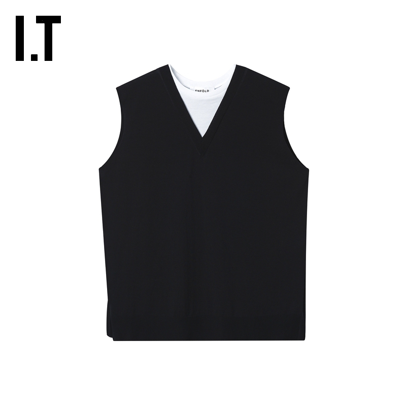 IT日本ENFÖLD假两件针织背心