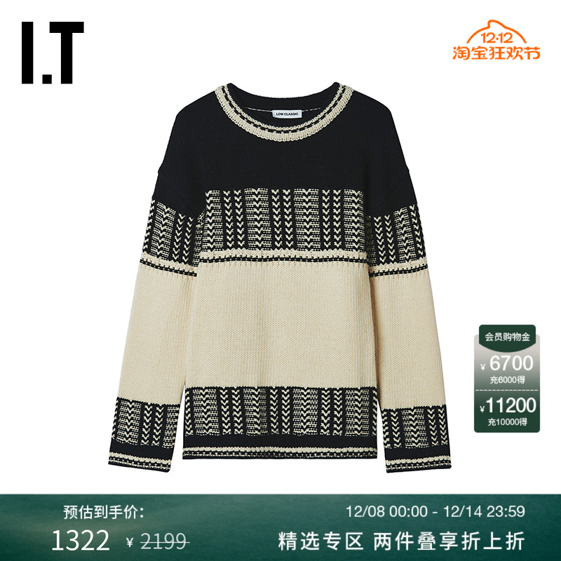ITLOWCLASSIC宽松圆领针织衫
