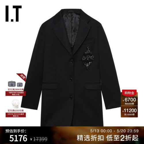 IT Simone Rocha女装中长款西装夹克新款时髦气场合身西服外套