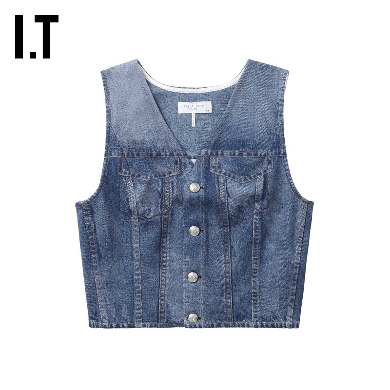 ITrag&bone合身排扣马甲