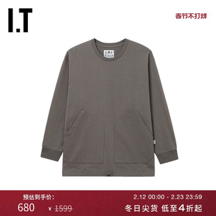 IT COMFY OUTDOOR GARMENT男装长袖T恤新款简洁基础款宽松上衣