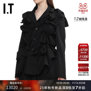 des COMME GARCONS女装 立体褶饰西装 时髦气质 夹克外套新款 CDG