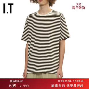 nanamica男装 活力宽松圆领半袖 条纹短袖 时尚 SH120EMP T恤新款