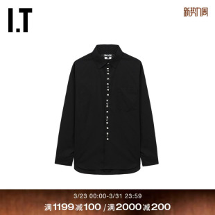 des GARCONS HOMME 衬衫 COMME BLACK情侣铆钉缀饰纯色长袖 CDG