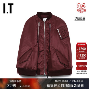 noir 夹克新款 kei 斗篷式 时髦拉链厚外套3LJ015XL ninomiya女装