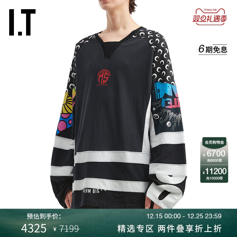 ITMARINESERRE廓形长袖T恤