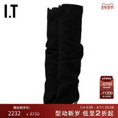 ZANOTTI女款 GIUSEPPE 尖头细跟小腿靴时髦摩登高筒靴0016002J