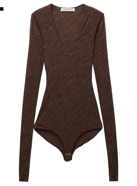 IT Philosophy di Lorenzo Serafini女装修身U领连体长袖T恤新款