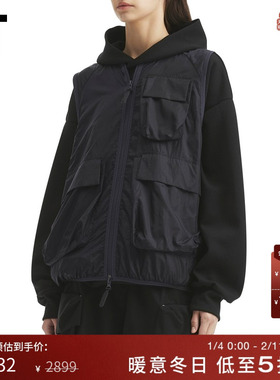 IT Nagonstans女装宽松拉链背心新款时尚酷感工装背心外搭130171X