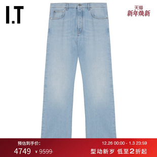 ABLOH™男装 WHITE 新款 长裤 水洗磨白宽松牛仔裤 VIRGIL OFF