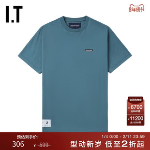 IT DESCENDANT男装宽松短袖T恤新款休闲日系图案装饰半袖STM10SMN