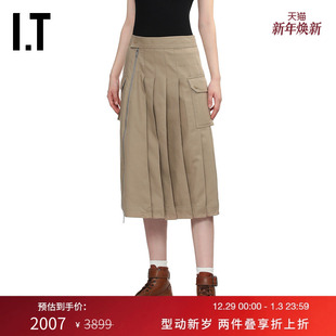 Lim女装 Phillip 工装 半身裙新款 褶裥A字裙361862 复古时尚 3.1