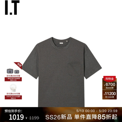ITnanamica细条纹短袖T恤