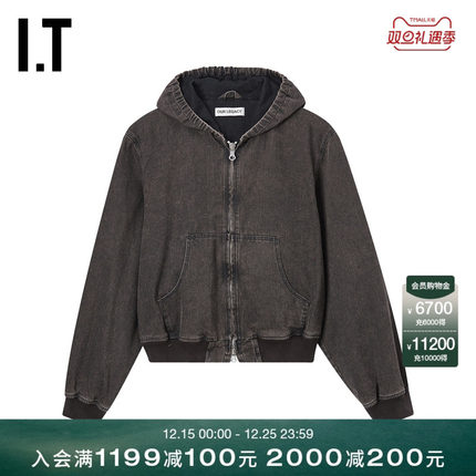 IT OUR LEGACY男装连帽拉链牛仔夹克新款潮酷型男水洗外套22BBCMO