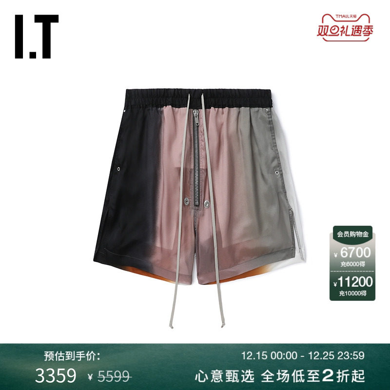 ITRickOwens松紧腰短裤